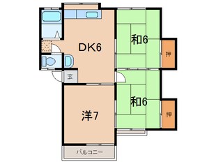 アネックス早川Cの物件間取画像